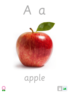 A for Apple (Alphabet Flashcards for Kids)