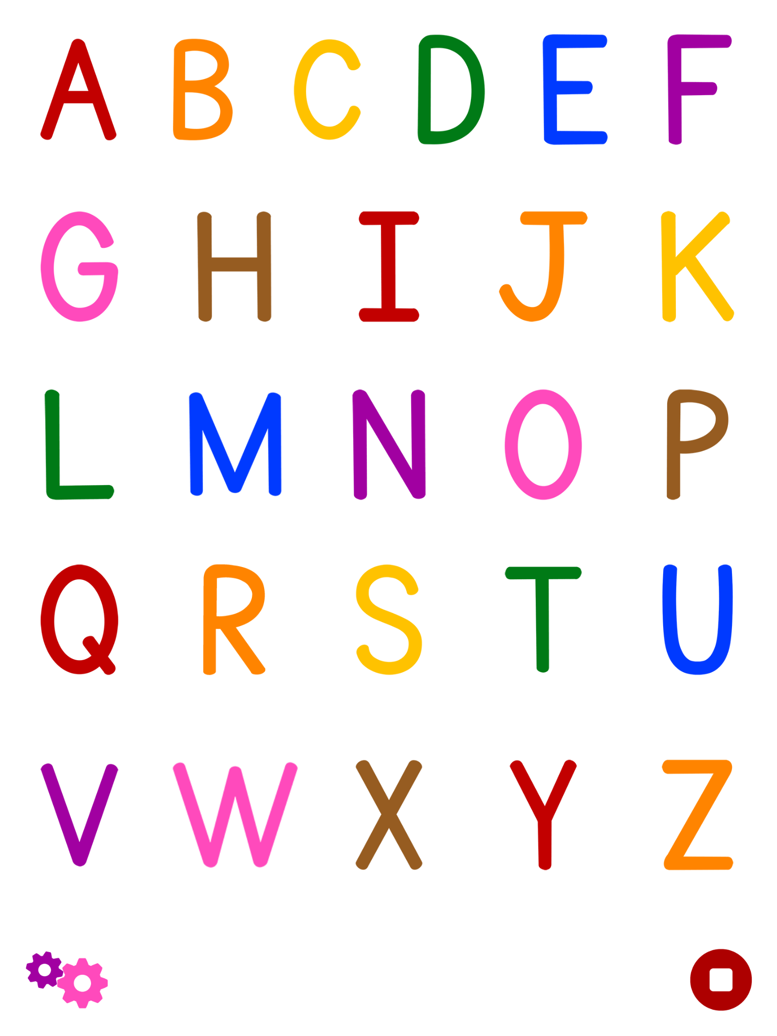 Colorful ABC | Alphabet Flashcard for Kindergarten Kids