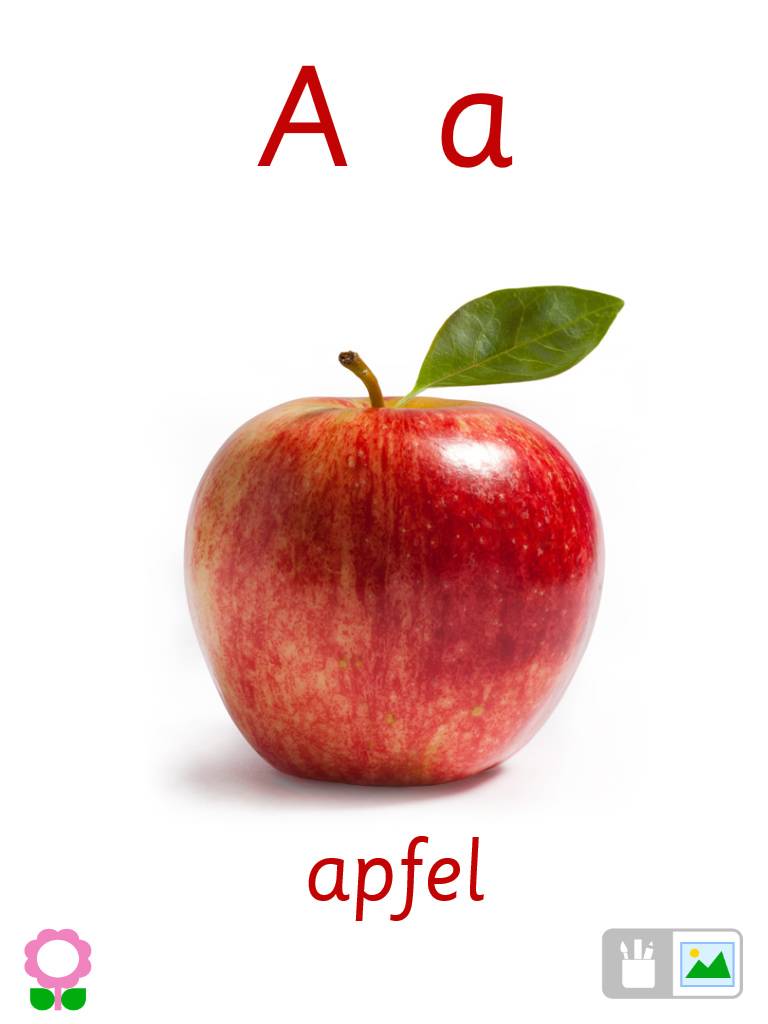 A für Apfel