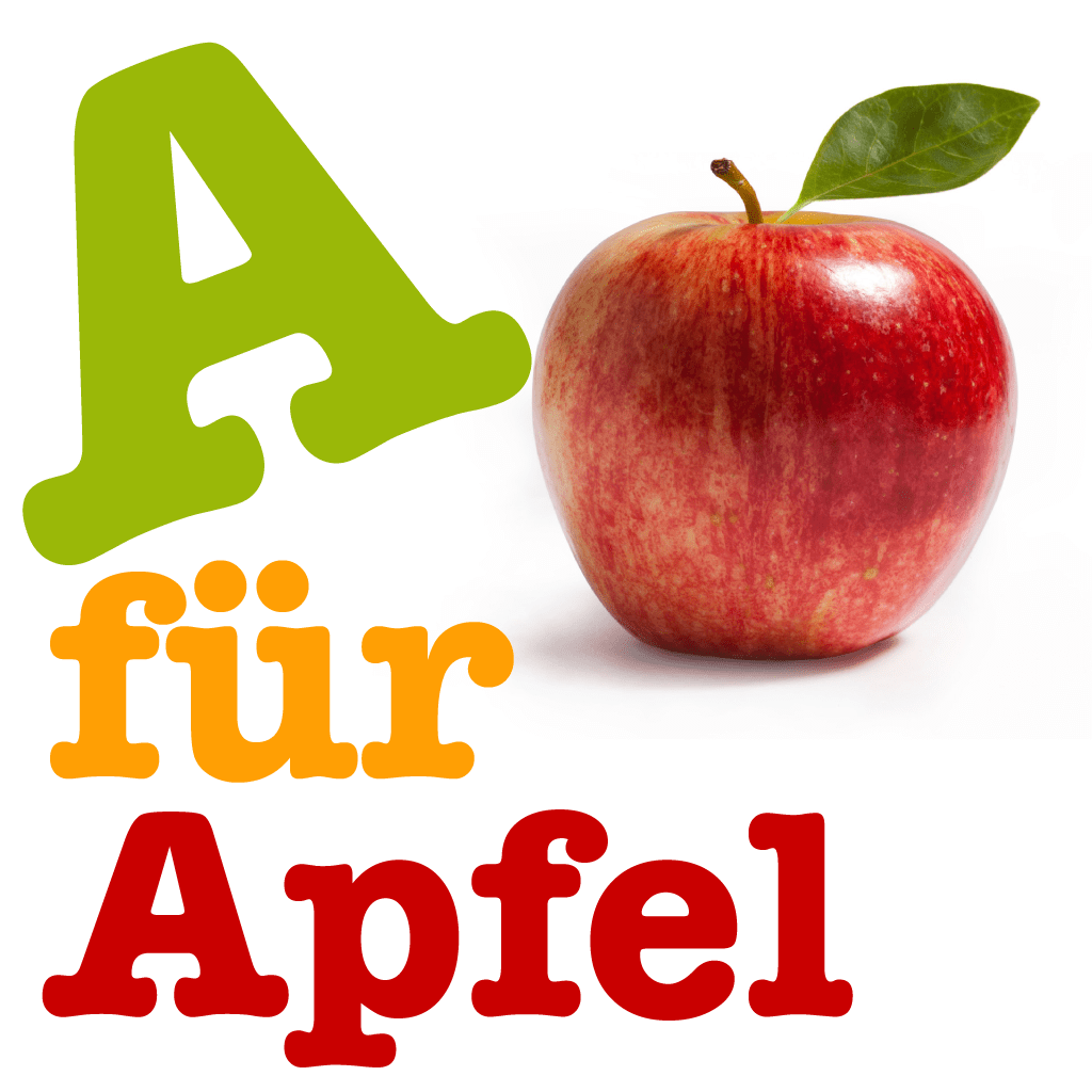 A für Apfel